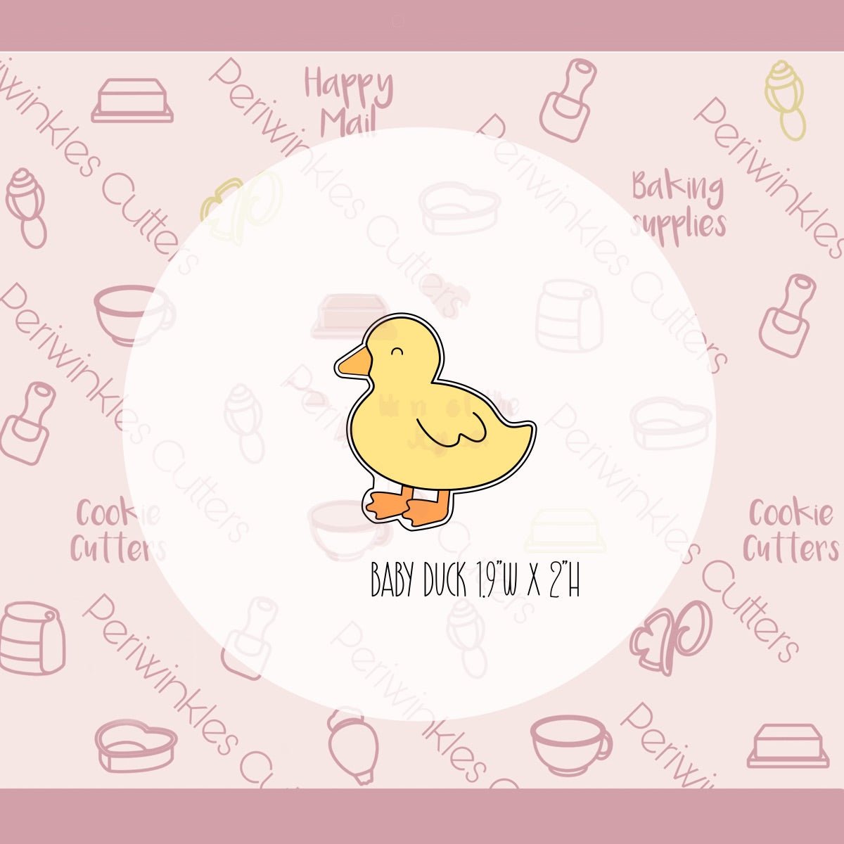 Mama Duck and Duckies 3 Pieces Cookie Cutter - Periwinkles Cutters Cookie Cutter