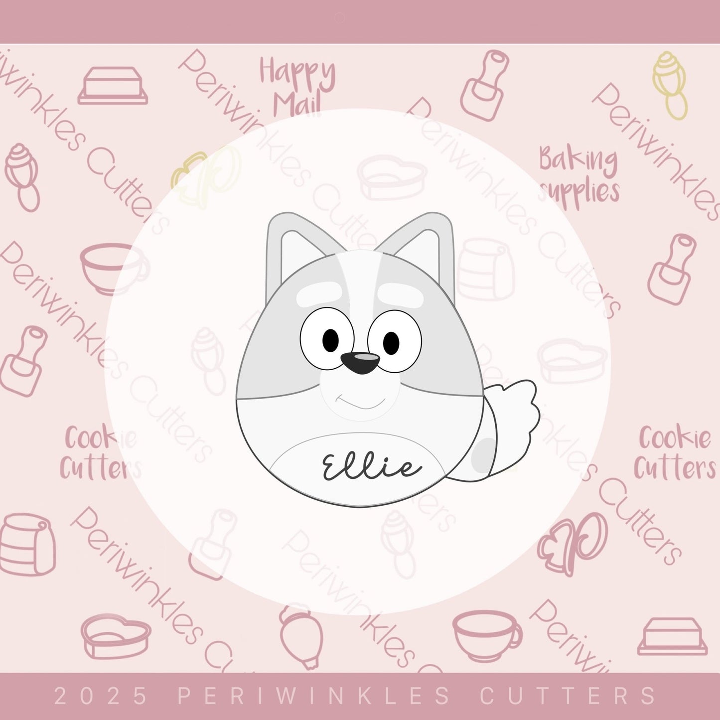 Orange Puppy Egg Cookie Cutter - Periwinkles Cutters Cookie Cutter