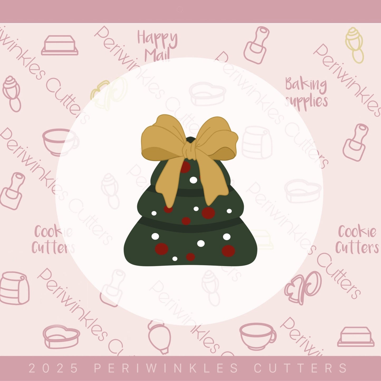 The Coquette Christmas Trio Set of 3 Cookie Cutter - Periwinkles Cutters Cookie Cutter