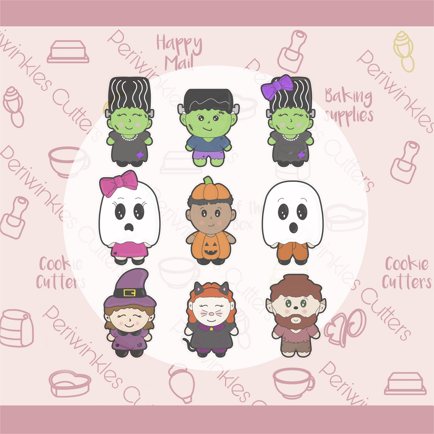 Trick or Treater Ghost Boy Cookie Cutter - Periwinkles Cookie Cutters