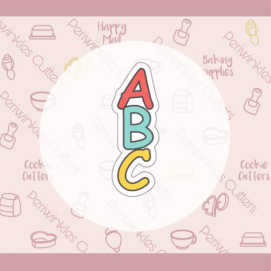 ABC Letters Cookie Cutter - Periwinkles Cutters