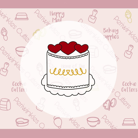 Alice Cake Cookie Cutter - Periwinkles Cutters