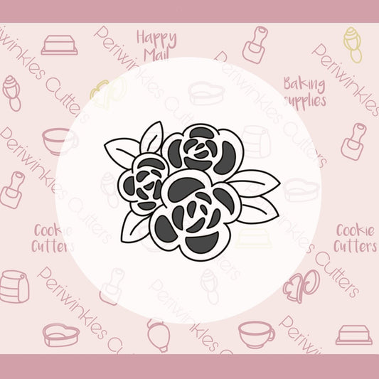 Alice Flowers Cookie Cutter - Periwinkles Cutters