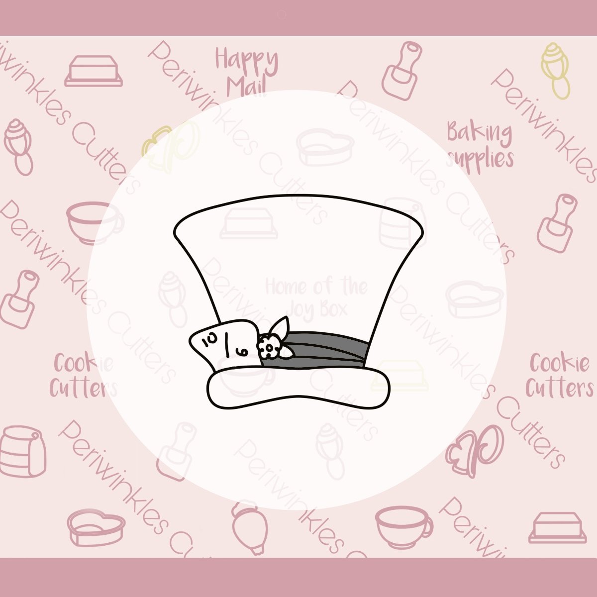 Alice Hat Cookie Cutter - Periwinkles Cutters