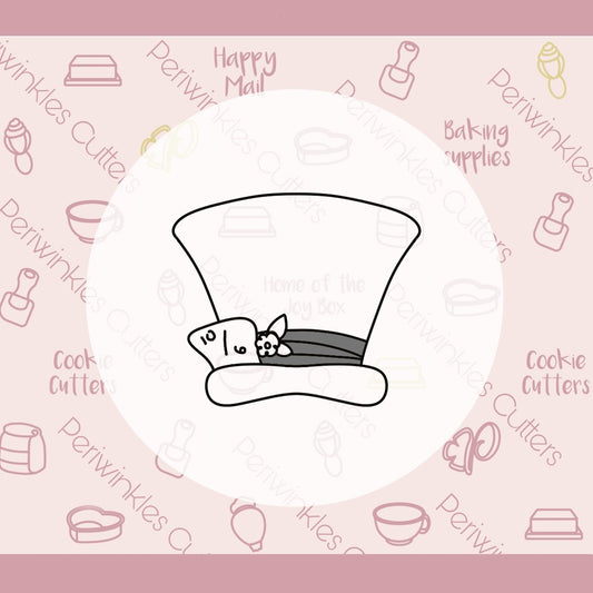 Alice Hat Cookie Cutter - Periwinkles Cutters