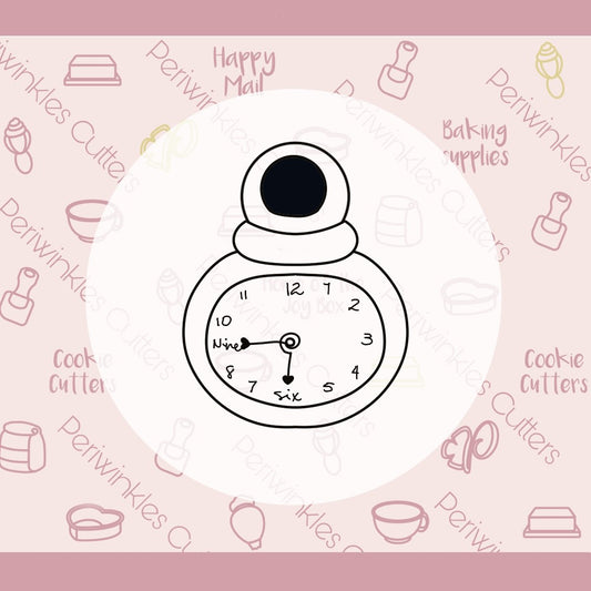 Alice Pocket Watch Cookie Cutter - Periwinkles Cutters