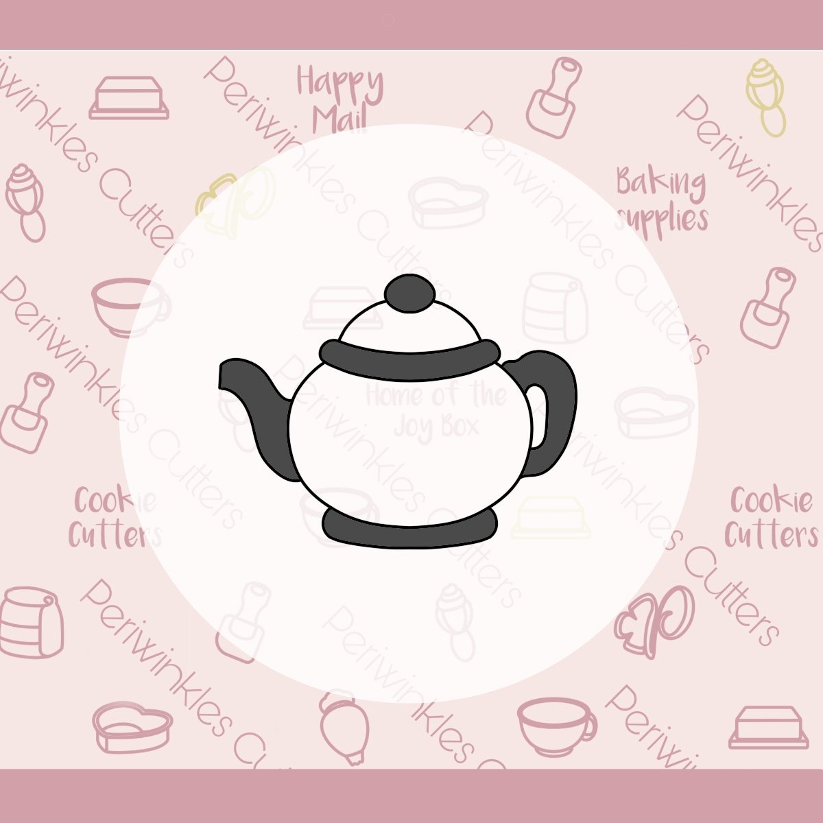Alice Teapot Cookie Cutter - Periwinkles Cutters