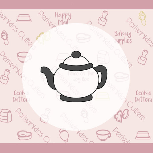 Alice Teapot Cookie Cutter - Periwinkles Cutters