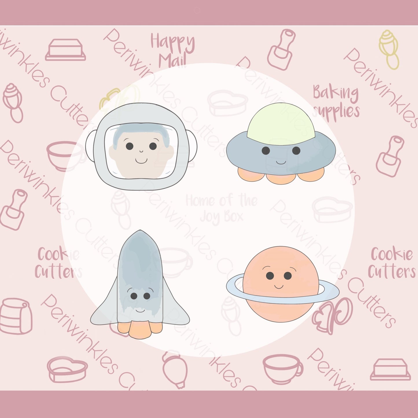 Alien Spacecraft Cookie Cutter - Periwinkles Cutters