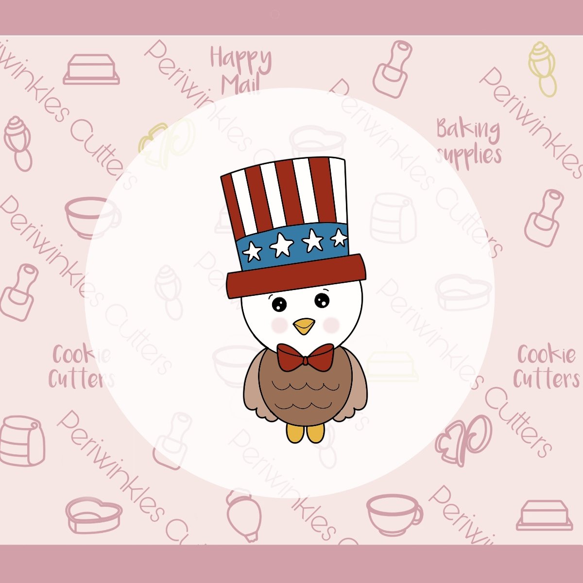 American Eagle Cookie Cutter - Periwinkles Cutters