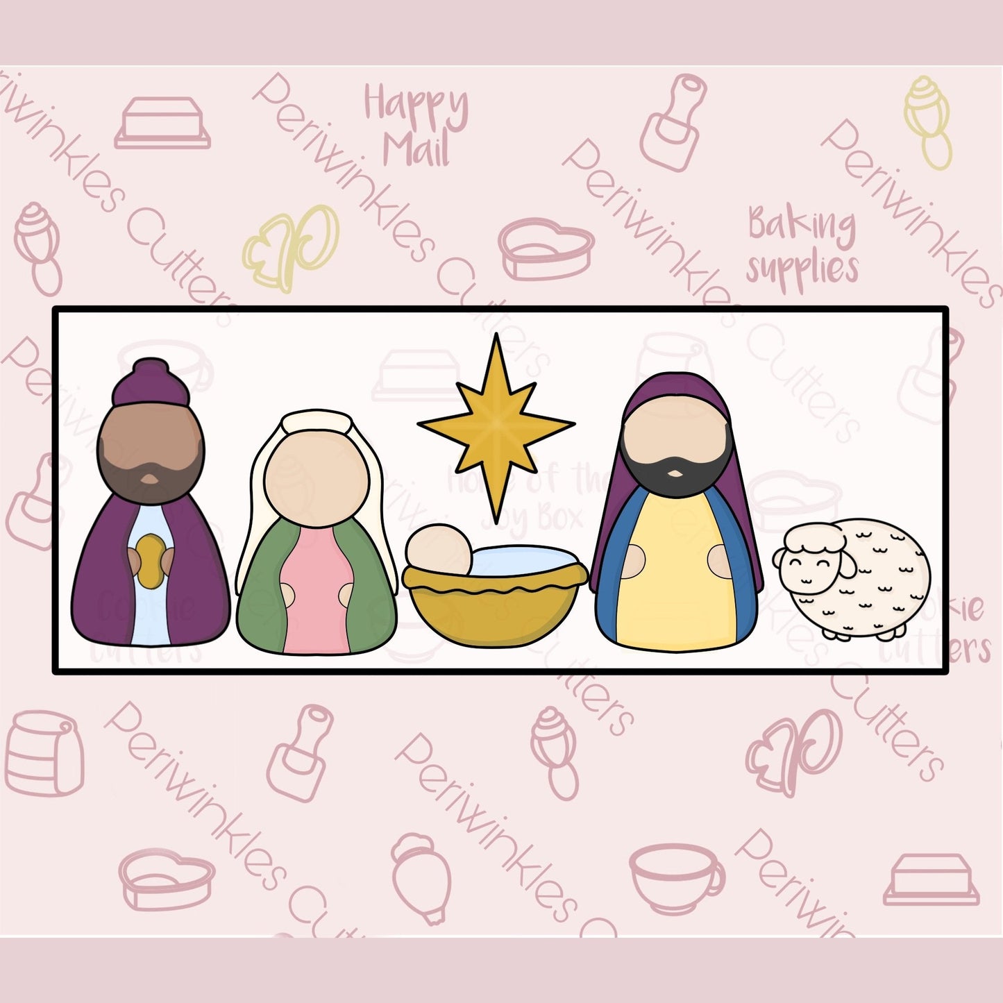 Angel Tallish Cookie Cutter - Periwinkles Cutters