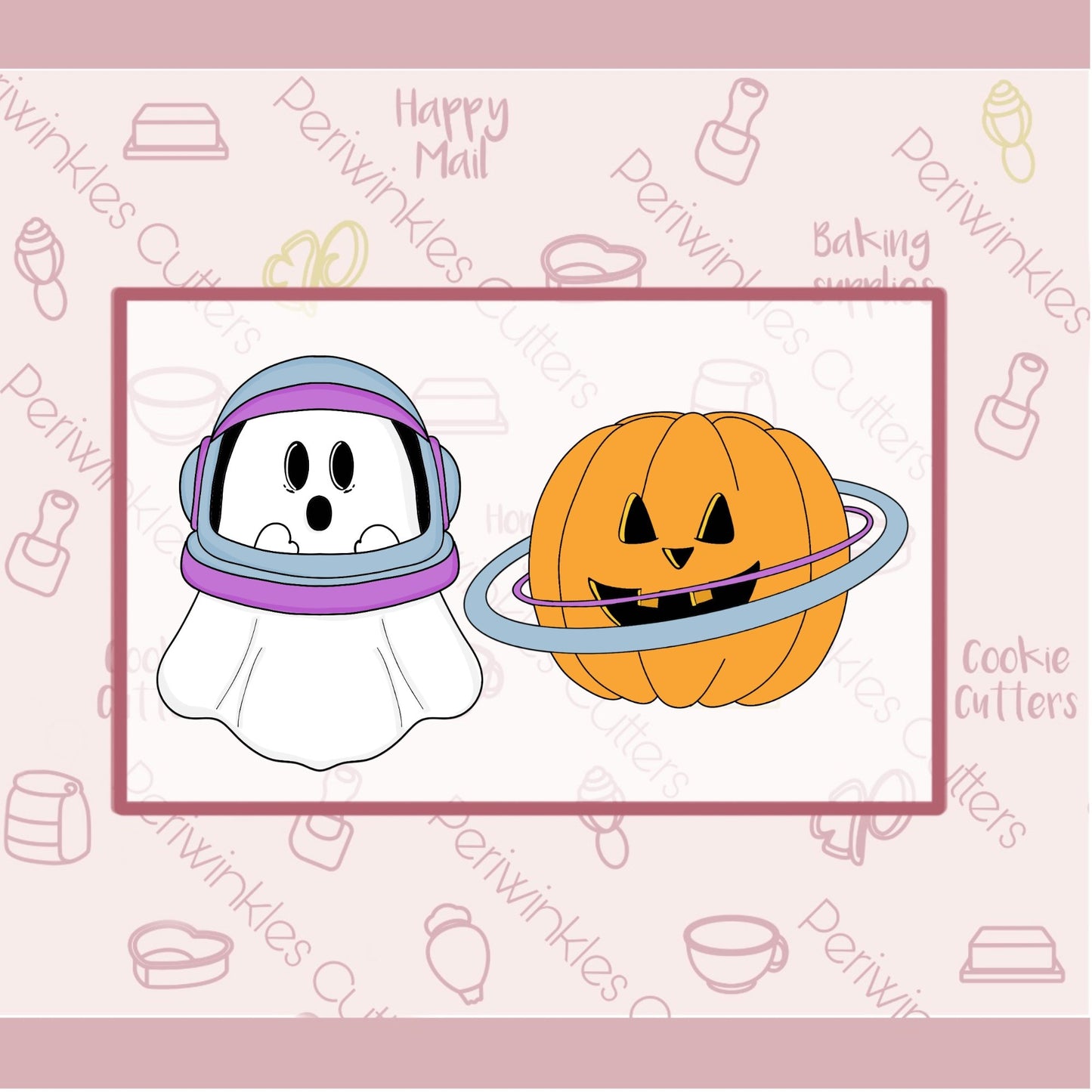Astronaut Ghost Cookie Cutter - Periwinkles Cutters