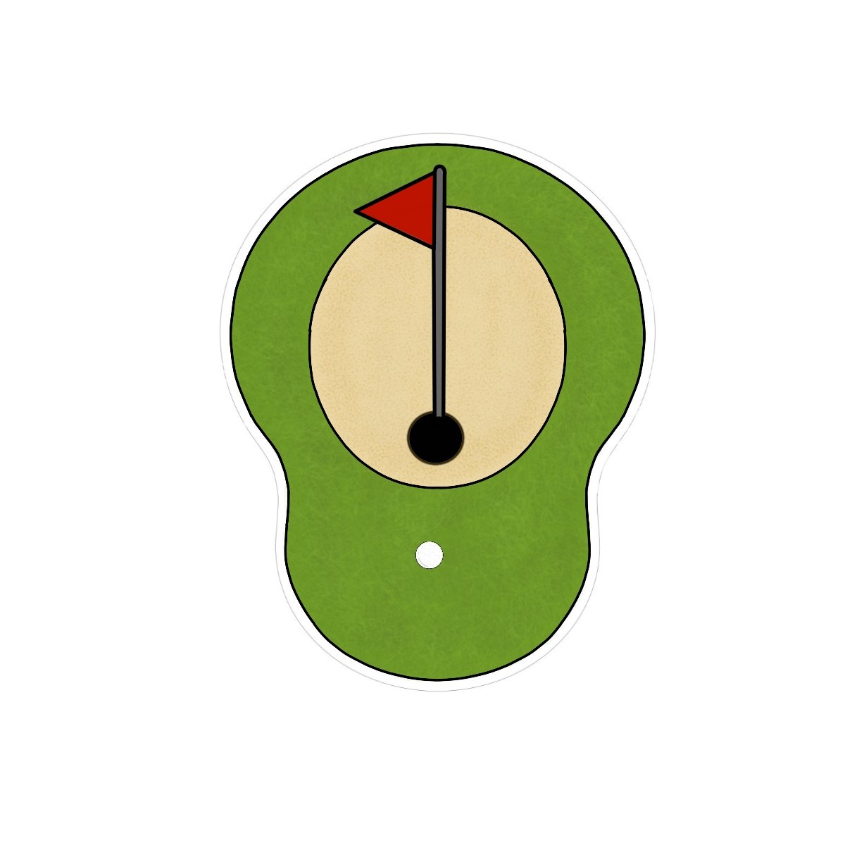 Avocado or Golf Putt Cookie Cutter - Periwinkles Cutters