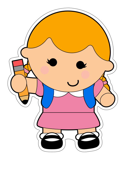 Back to School Kids Cookie Cutter - Periwinkles Cutters