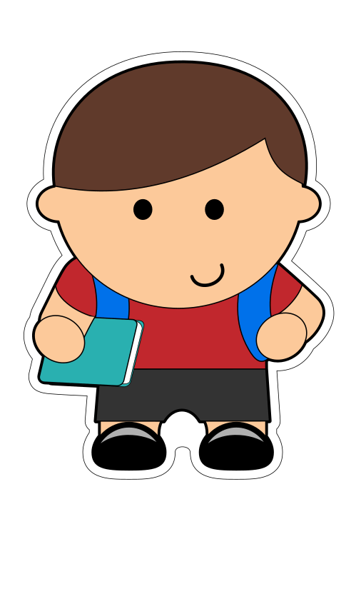 Back to School Kids Cookie Cutter - Periwinkles Cutters