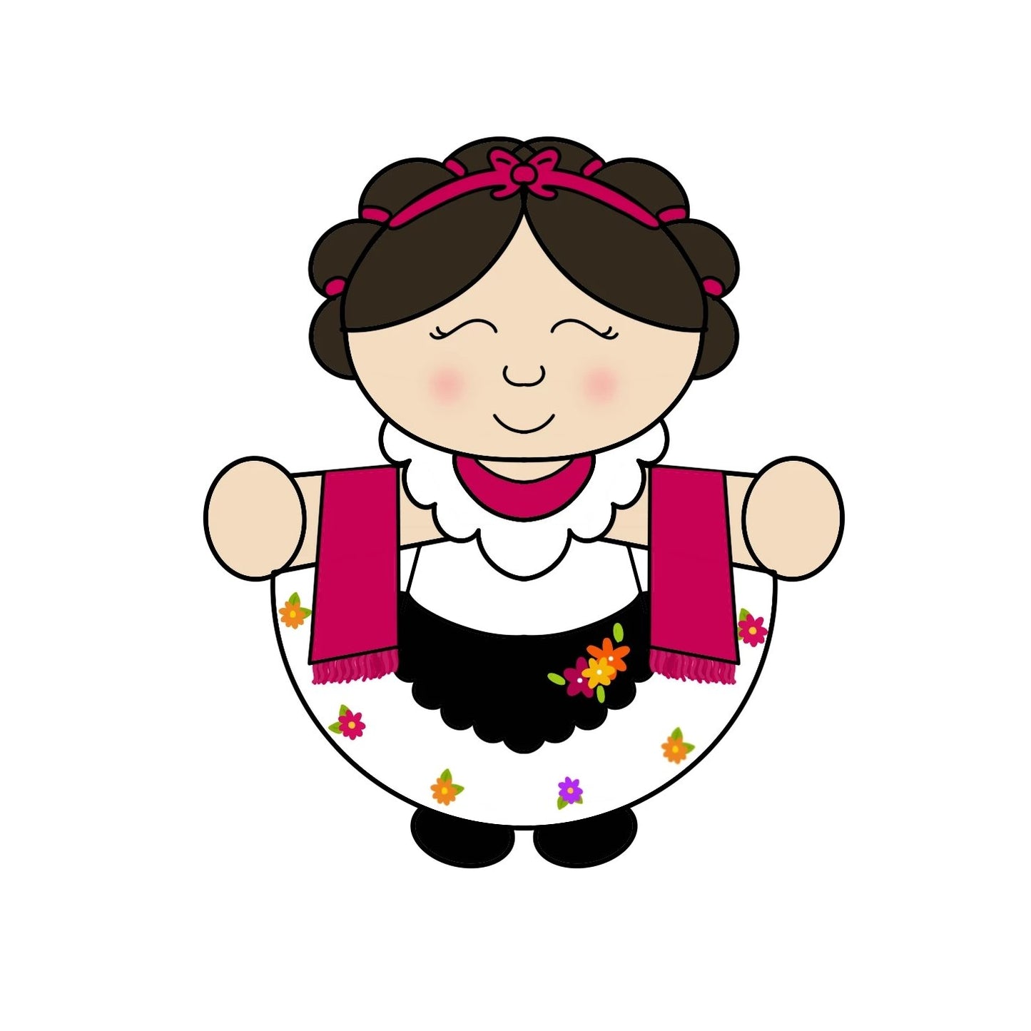 Bailarina Danza Mexicana Cookie Cutters - Periwinkles Cutters