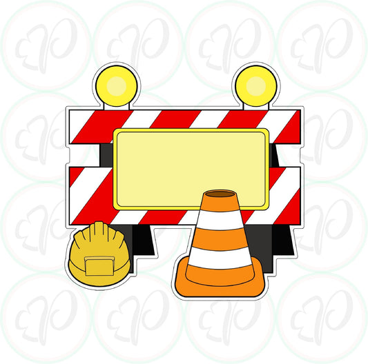 Barricade Cookie Cutter - Periwinkles Cutters