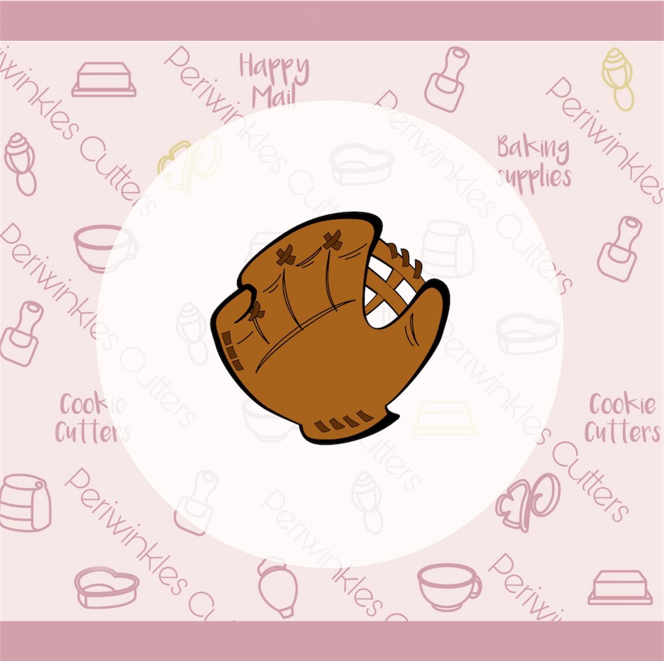 Baseball Cookie Cutter - Periwinkles Cutters