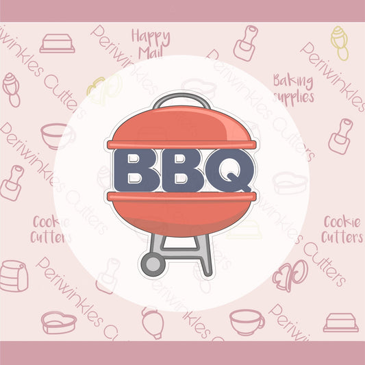 BBQ Grill Cookie Cutter - Periwinkles Cutters