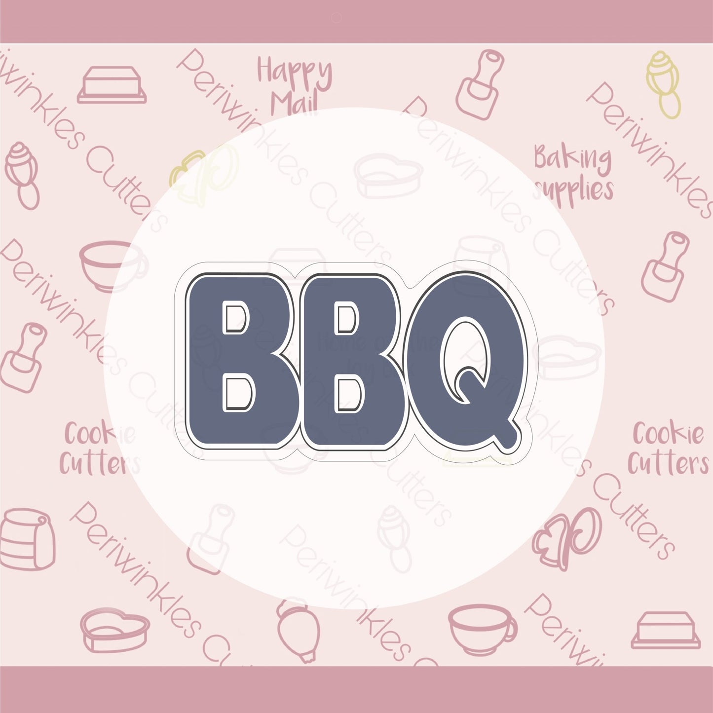 BBQ Grill Cookie Cutter - Periwinkles Cutters