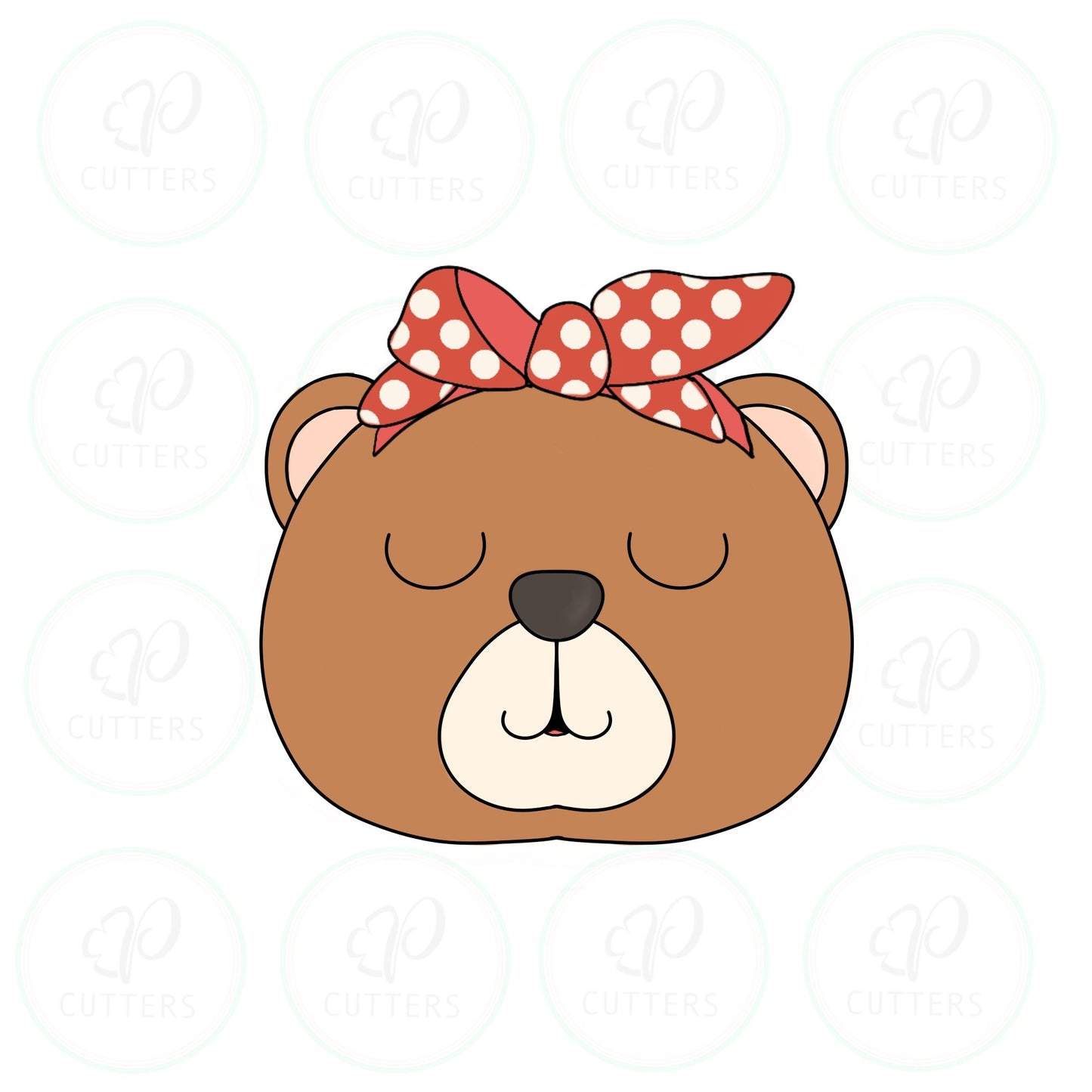 Bear Bandana Cookie Cutter - Periwinkles Cutters