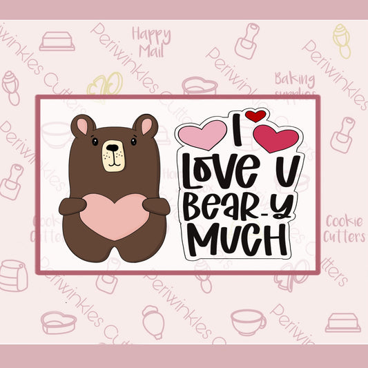 Beary Bear Cookie Cutter - Periwinkles Cutters