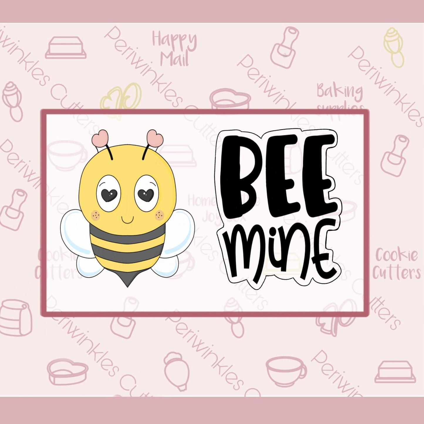 Bee Love Cookie Cutter - Periwinkles Cutters