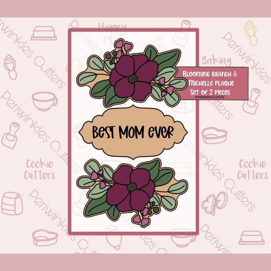 Blooming Branch Set of 2 Cookie Cutter - Periwinkles Cutters