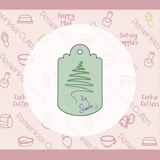 Bocuki Christmas Tags Cookie Cutter - Periwinkles Cutters