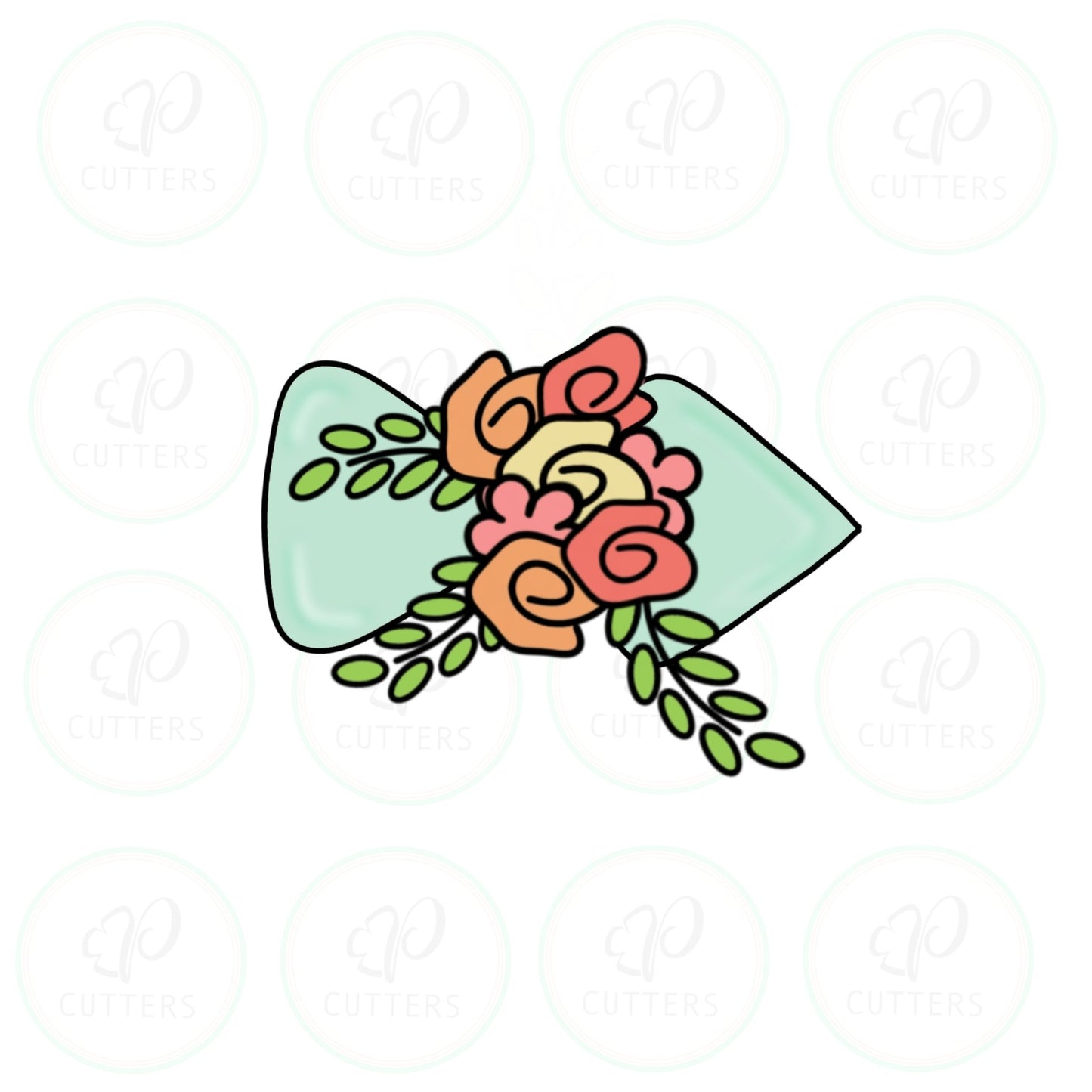 Boho Floral Arrow Cookie Cutter - Periwinkles Cutters