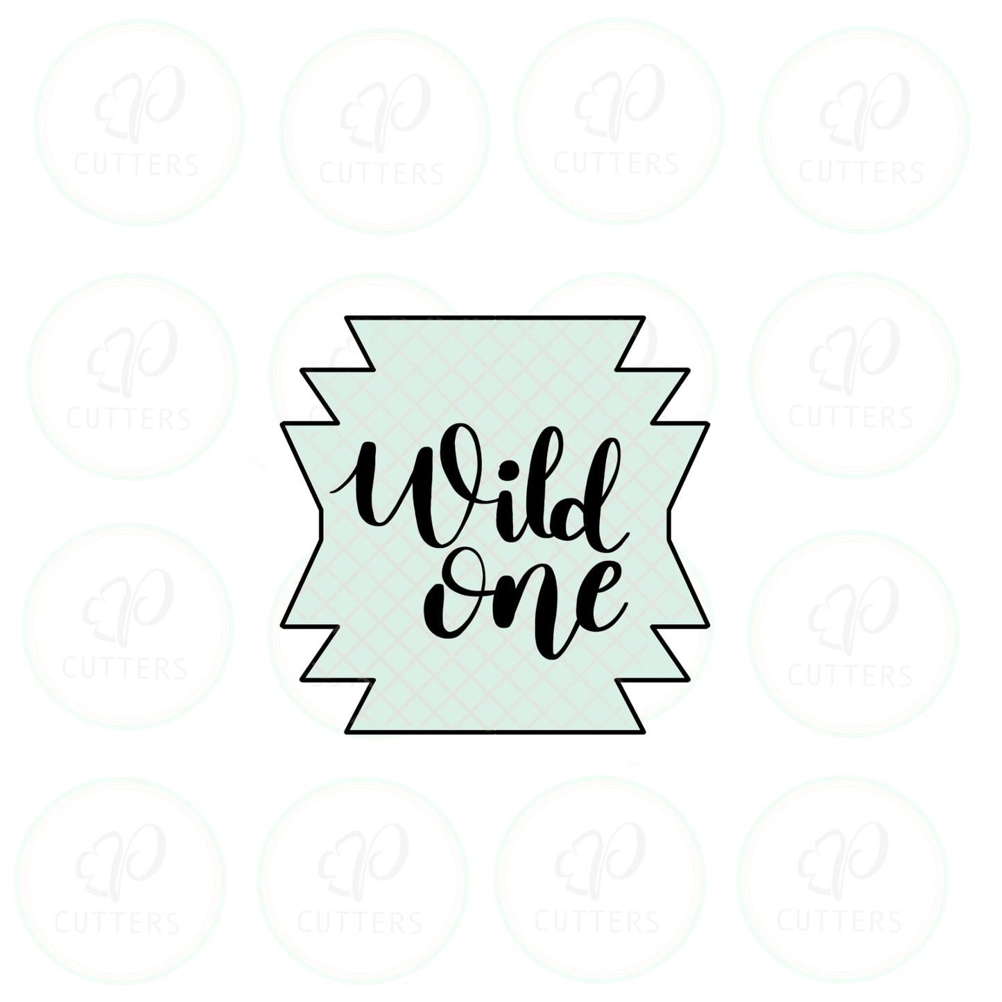 Boho Plaque Cookie Cutter - Periwinkles Cutters