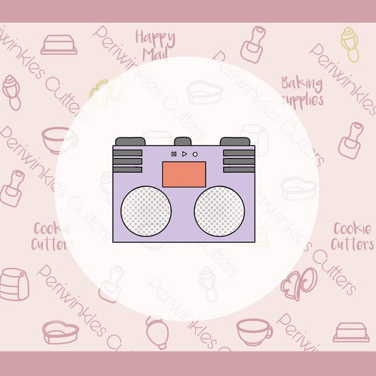 Boombox Cookie Cutter - Periwinkles Cutters