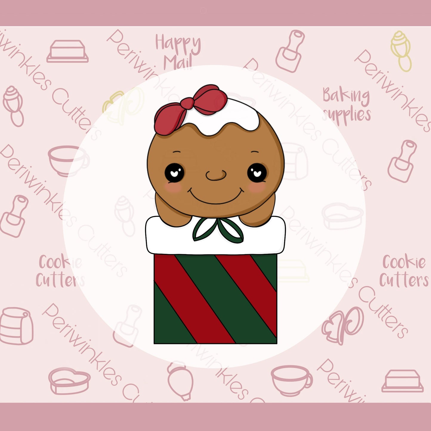 Bottoms for Christmas Set of 2 Cookie Cutter - Periwinkles Cutters