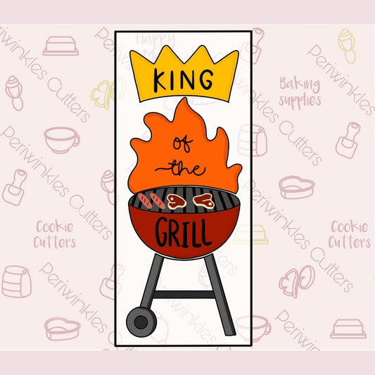 Build a BBQ Grill 4 Pieces Set Cookie Cutter - Periwinkles Cutters