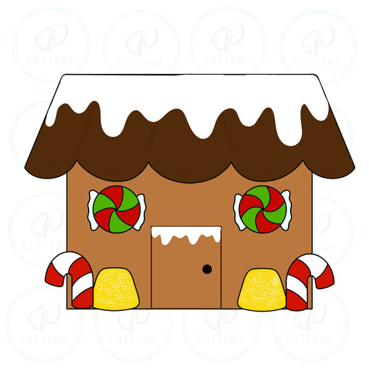 Build a Gingerbread House Cookie Cutter - Periwinkles Cutters