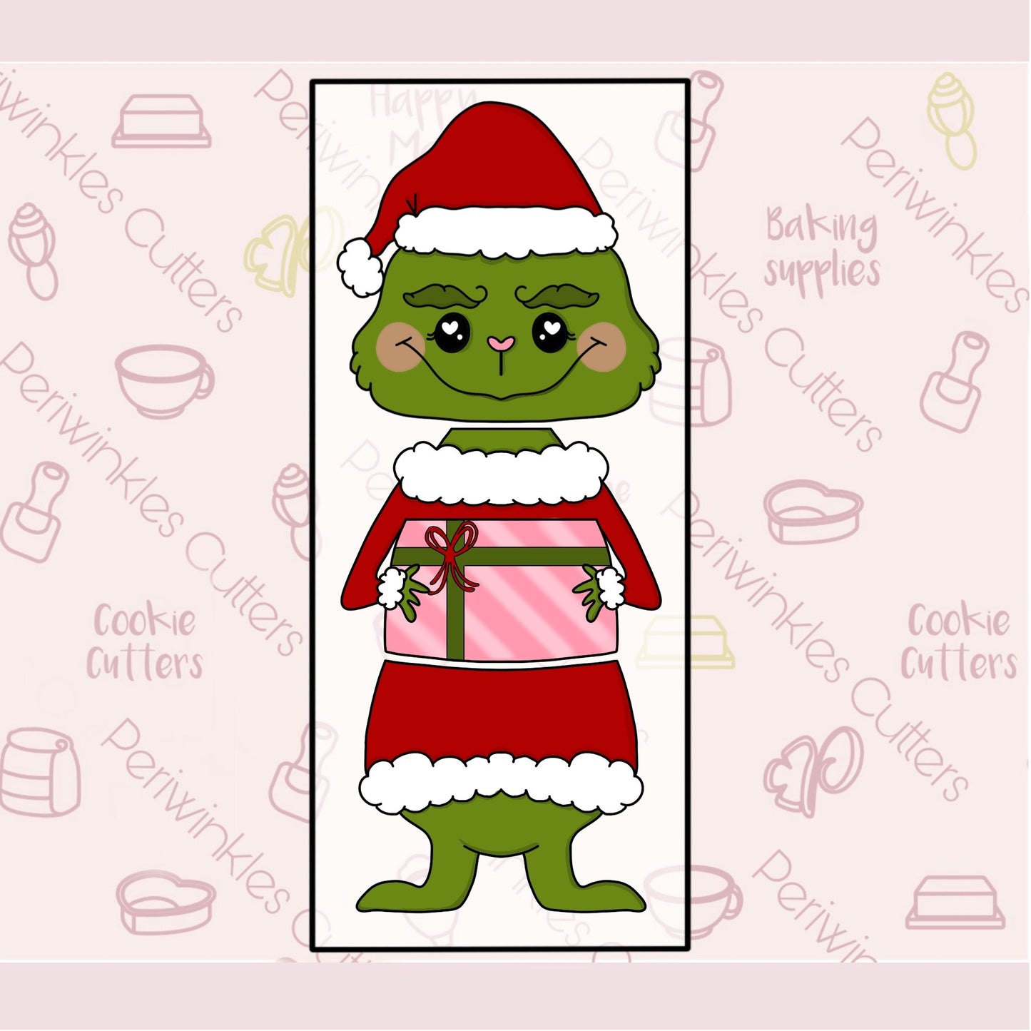 Build a Grinchy 3 Pieces Set Cookie Cutter - Periwinkles Cutters