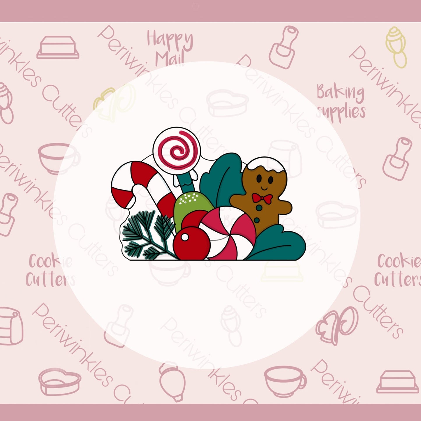 Build a Stocking Set of 2 Cookie Cutter - Periwinkles Cutters