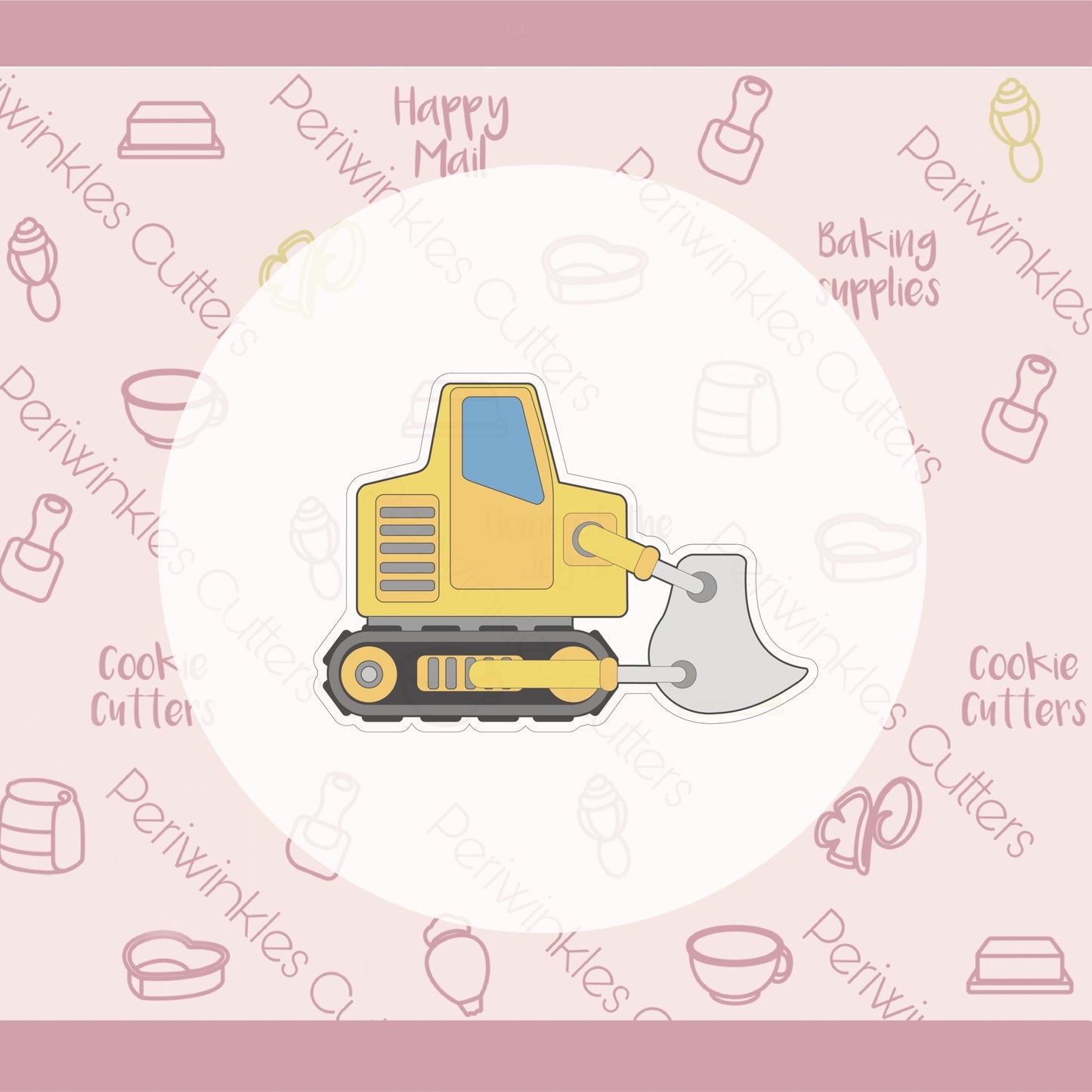 Bulldozer Cookie Cutter - Periwinkles Cutters