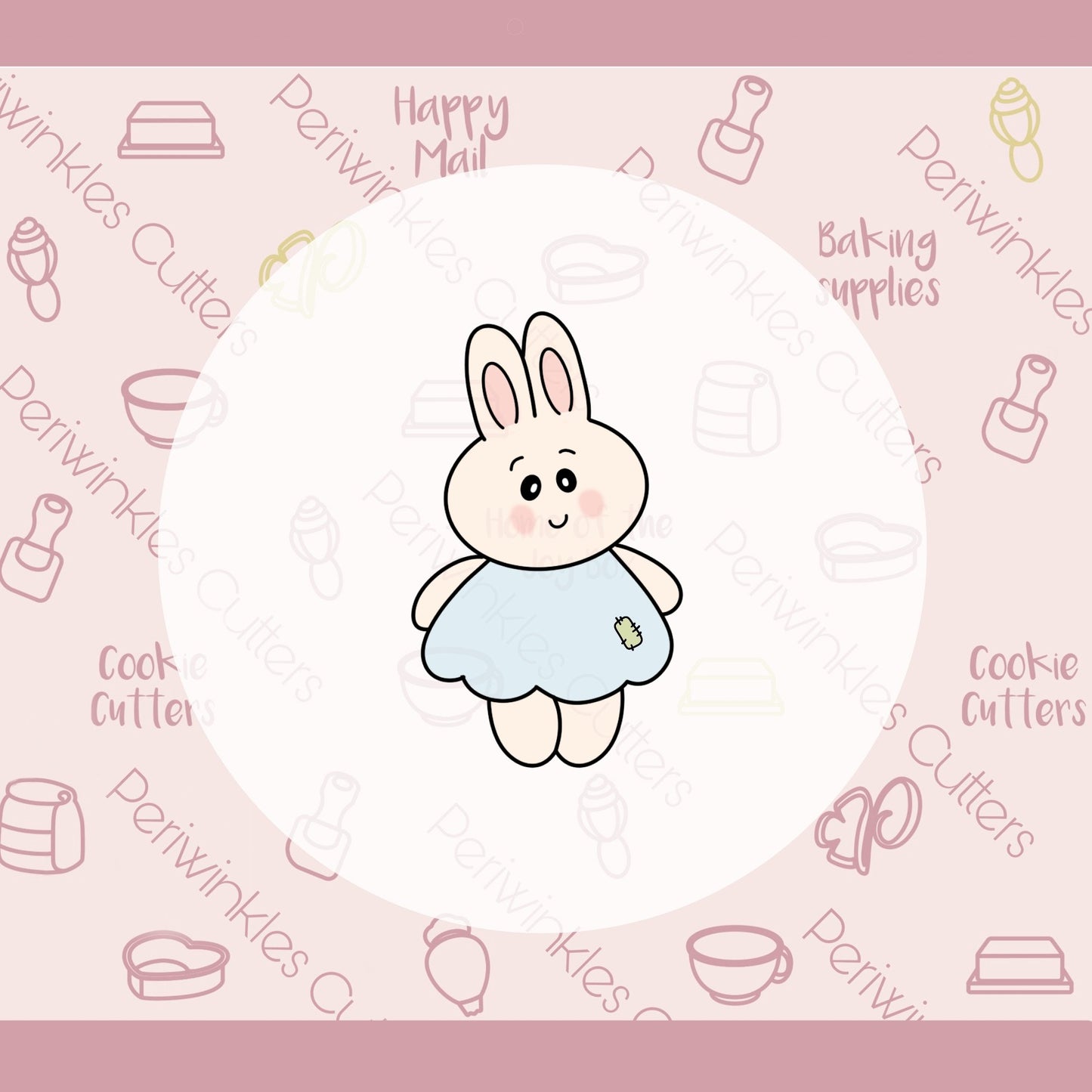 Bunny Doll Cookie Cutter - Periwinkles Cutters
