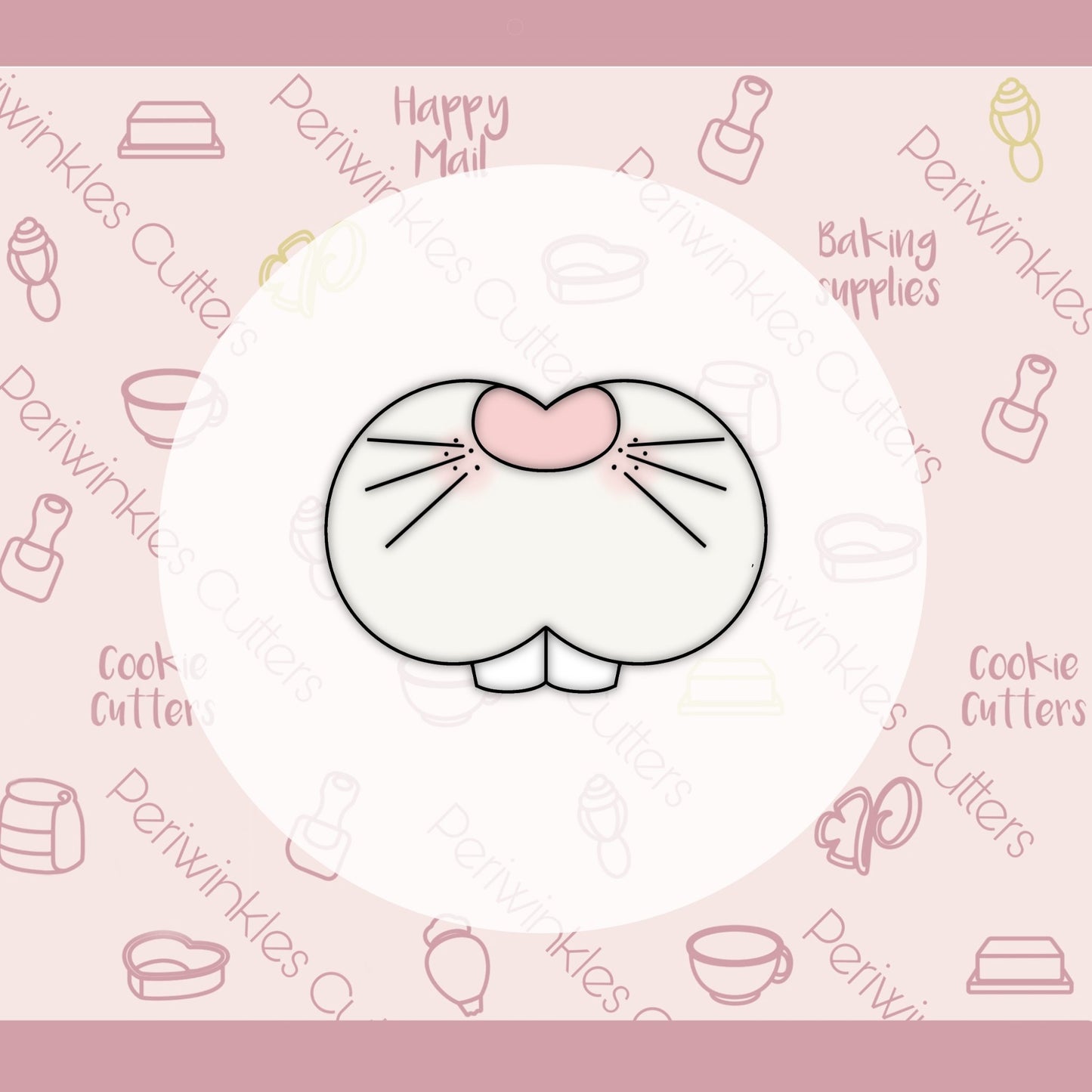 Bunny Nose Cookie Cutter - Periwinkles Cutters