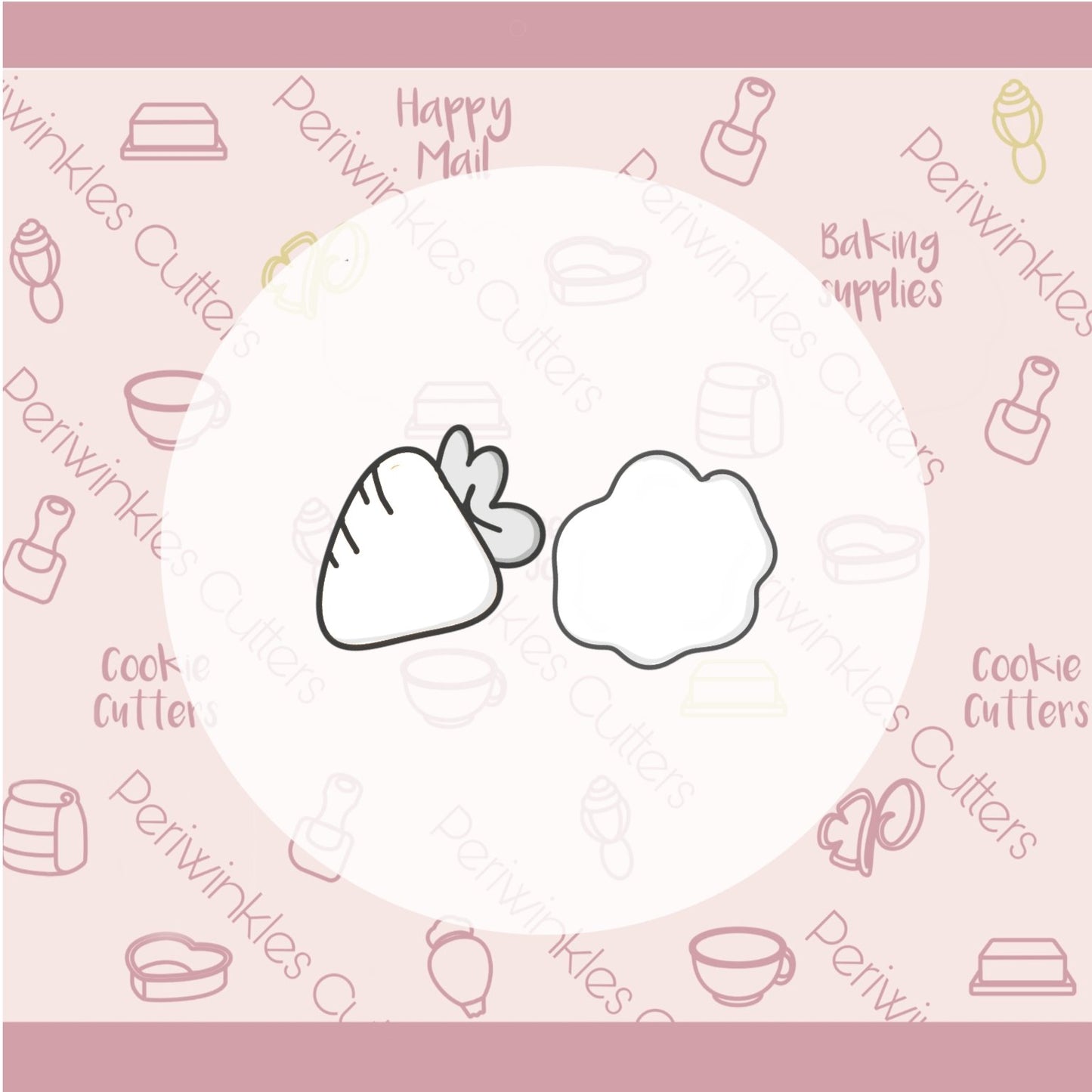 Bunny Paw Tic-Tac-Toe Cookie Cutter - Periwinkles Cutters