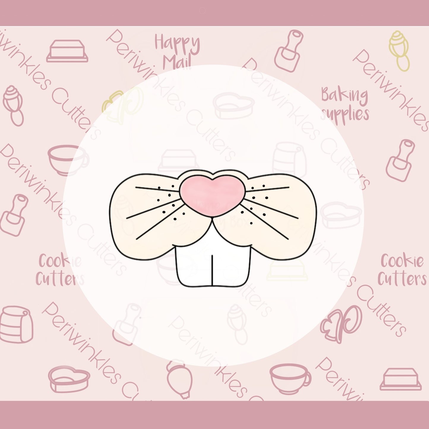 Bunny Whisker Cookie Cutter - Periwinkles Cutters