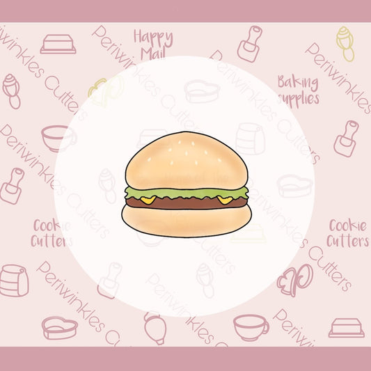 Burgers and Fries Cookie Cutter - Periwinkles Cutters