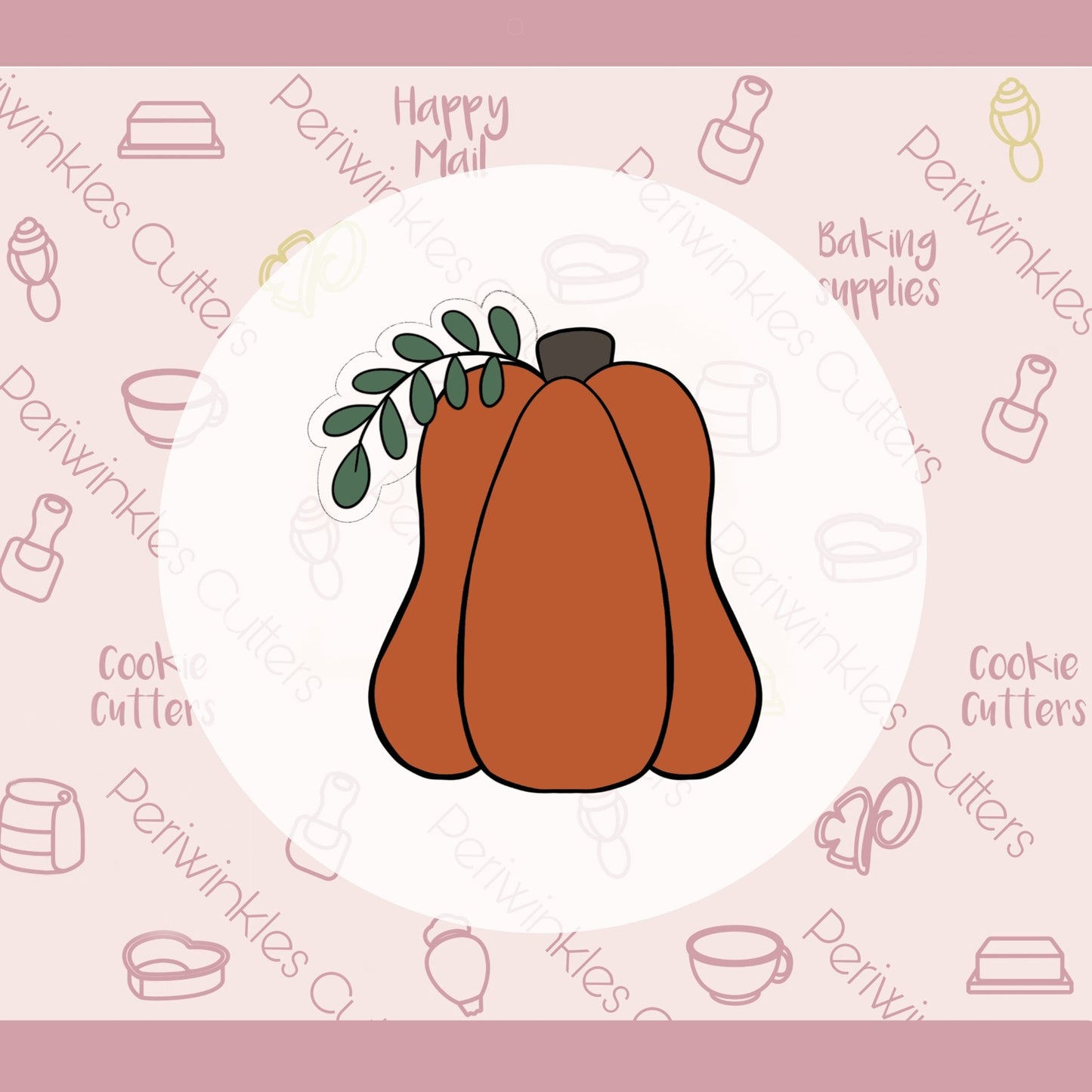 Butternut Pumpkin Cookie Cutter - Periwinkles Cutters