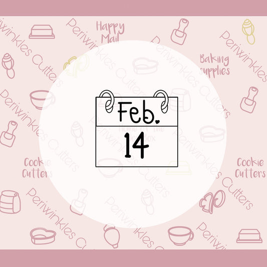 Calendar Cookie Cutter - Periwinkles Cutters