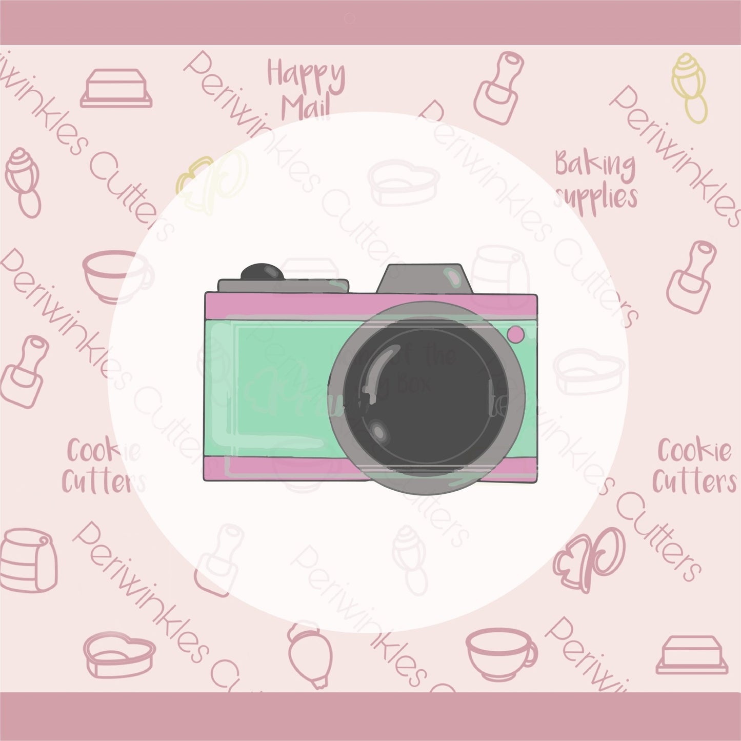 Camera Cookie Cutter - Periwinkles Cutters