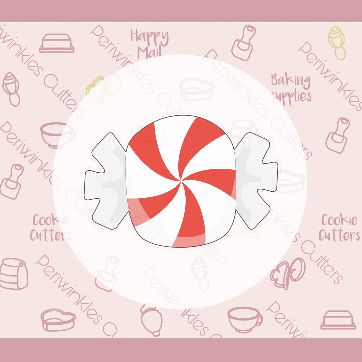 Candy Cookie Cutter - Periwinkles Cutters