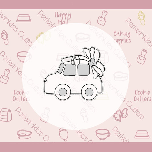 Car with Palm Tree Cookie Cutter - Periwinkles Cutters