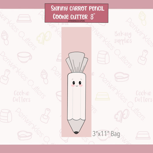 Carrot Pencil Long Cookie Cutter - Periwinkles Cutters