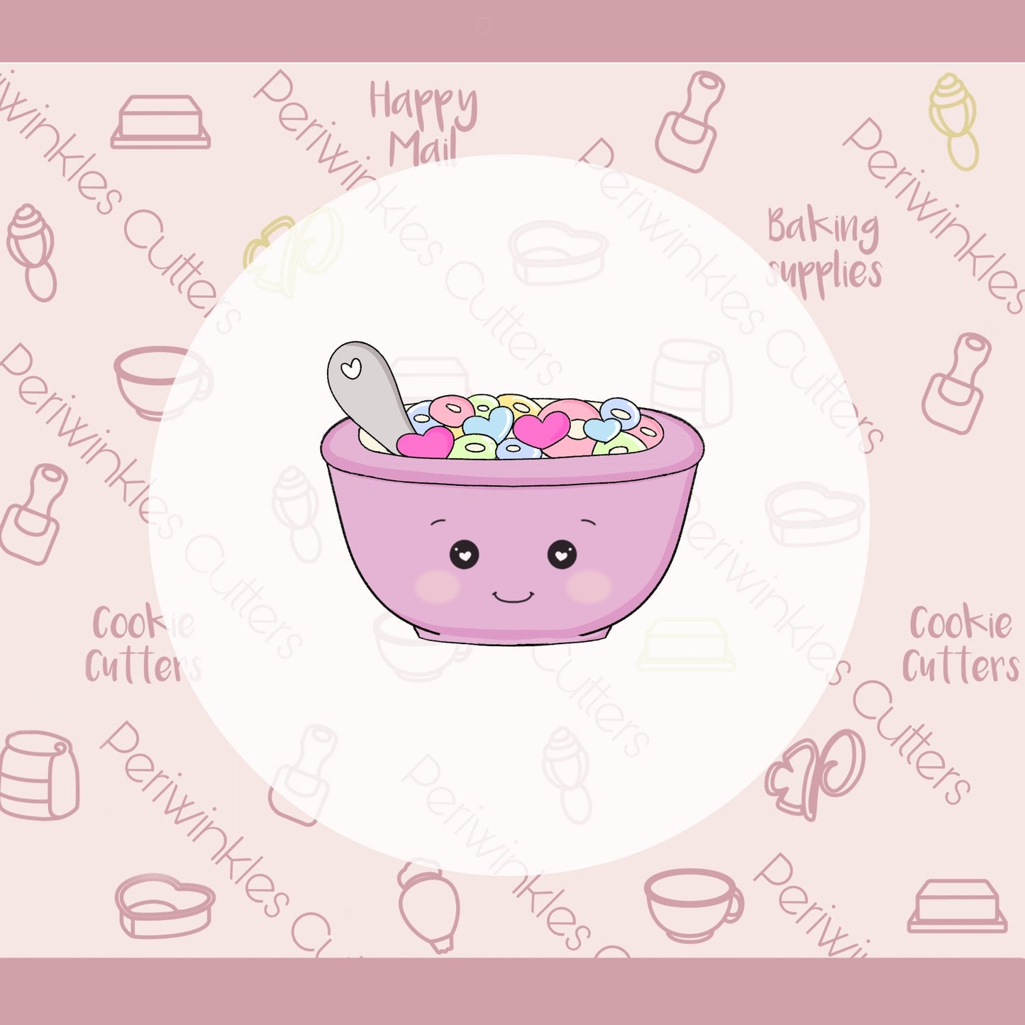 Cereal Bowl 2022 Cookie Cutter - Periwinkles Cutters